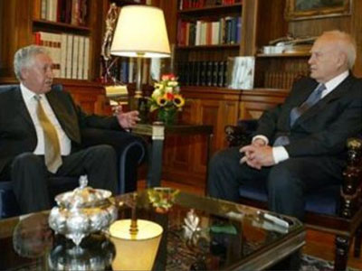 Ο Κουβέλης στον Πρόεδρο Ο Κουβέλης στον Πρόεδρο