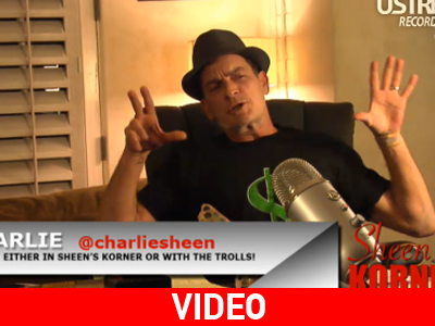 Ο Sheen τα είπε μέσω Twitter