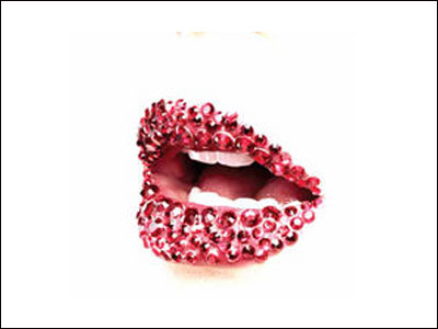 Χείλη από Swarovski