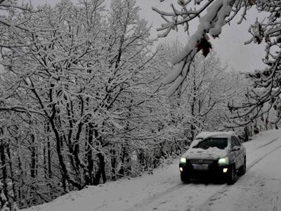 Με αλυσίδες η πρόσβαση στο Καϊμακτσαλάν