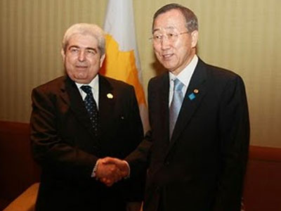 Τηλεφωνική επικοινωνία Γ.Γ ΟΗΕ με Δ. Χριστόφια και Ντ. Έρογλου