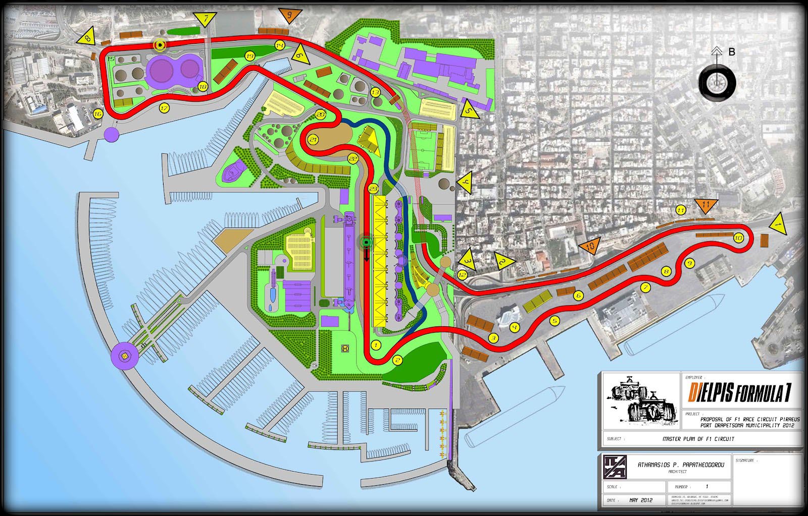 Η μακέτα της πίστας...