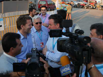 Ο Υπουργός Πολιτισμού στο ράλι Ακρόπολις