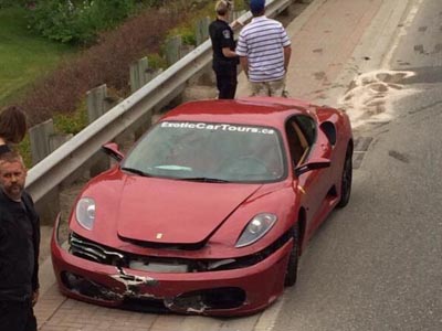 Νοίκιασε Ferrari και την… τράκαρε