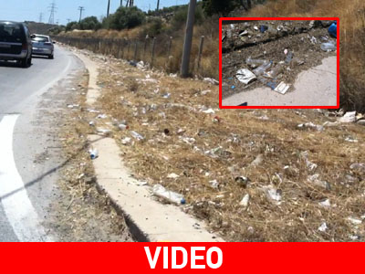 Απέραντος σκουπιδότοπος ο δρόμος Αθηνών – Κορίνθου…