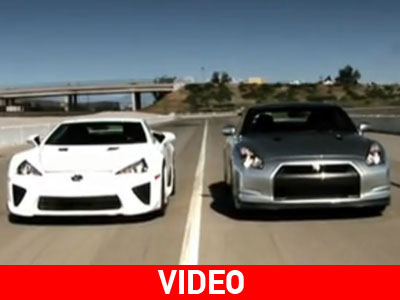 Nissan GT-R vs Lexus LF-A