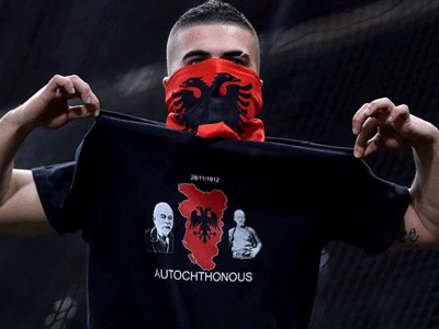 Εθνικιστικά μηνύματα στο ματς της Αλβανίας με την Ιταλία