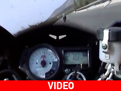 Έλληνας αναβάτης έτρεχε με 280 και γλίτωσε στο.. τσακ την σύγκρουση