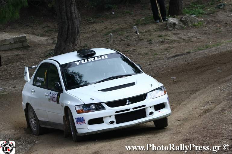 Εύκολη αποδείχτηκε η νίκη για τους Φιλιππίδη - Σαίνη που συμμετείχαν με Mitsubishi EVO 9