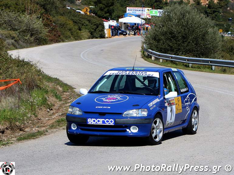 Ο Θανάσης Γεωργακόπουλος με Peugeot 106