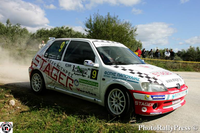 Γιάννης Πλάγος και Ρεντης Αλκιβοάδης με Peugeot 106 Rallye