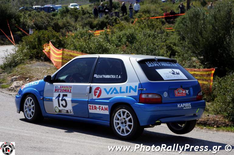 Πρώτος αγώνας στο πρωτάθλημα αναβάσεων για την Παναγιώτα Δελαγραμμάτικα που έτρεξε με Citroen Saxo