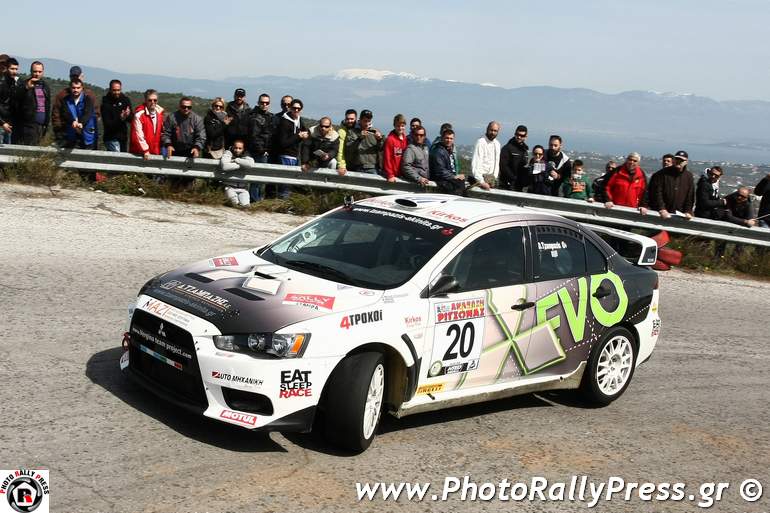 O Διαμαντής Τζαμπάζης με Mitsubishi Evolution