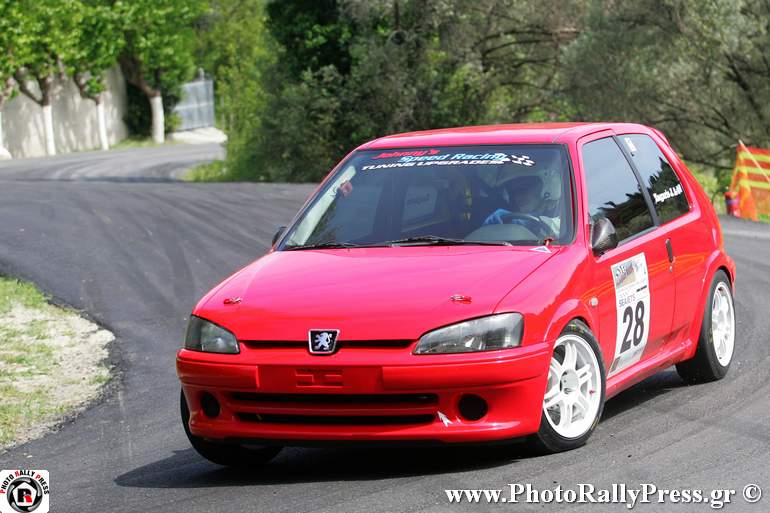 Ο Γιάννης Ζάγαρης με Peugeot 106