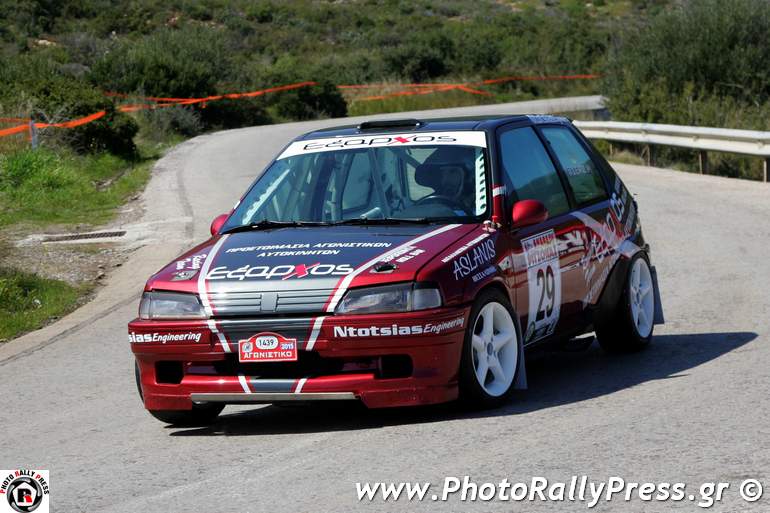 O Δημήτρης Έξαρχος με Peugeot 106