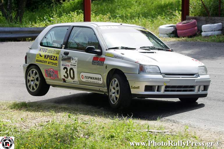 Ο Γιάννης Γύζης με Renault Clio