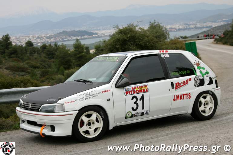 O Γιάννης Ψυλλάκης με Peugeot 106