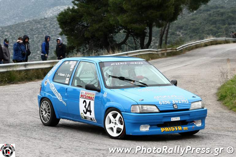 O Χρήστος Ατζέμης με Peugeot 106