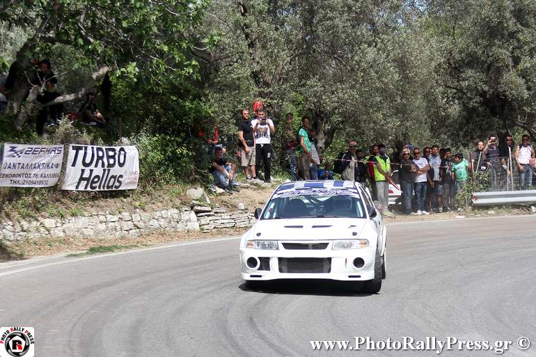 Ο Ιάκωβος Μαρκεζίνης με Mitsubishi EVO 6
