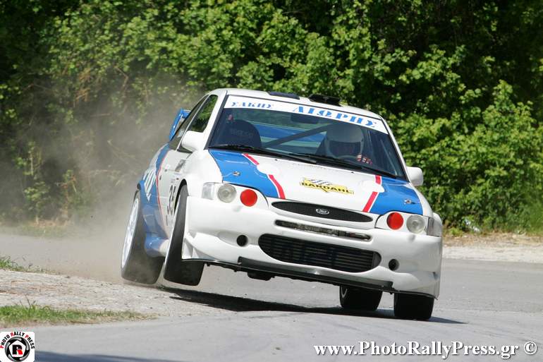 Ο Παναγιώτης Λιώρης σημείωσε τον δεύτερο καλύτερο χρόνο στην κατηγορία Α με Ford Escort WRC...