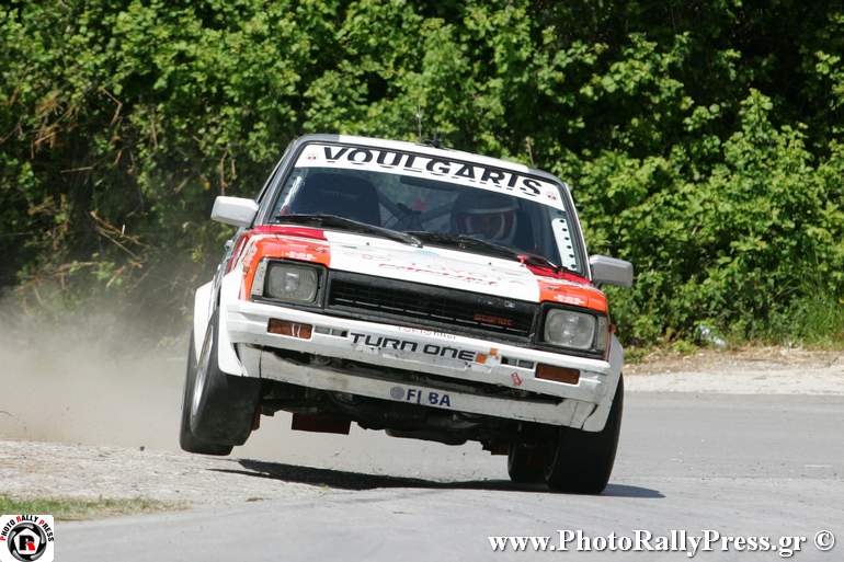 O Θοδωρής Βούλγαρης με Toyota Starlet