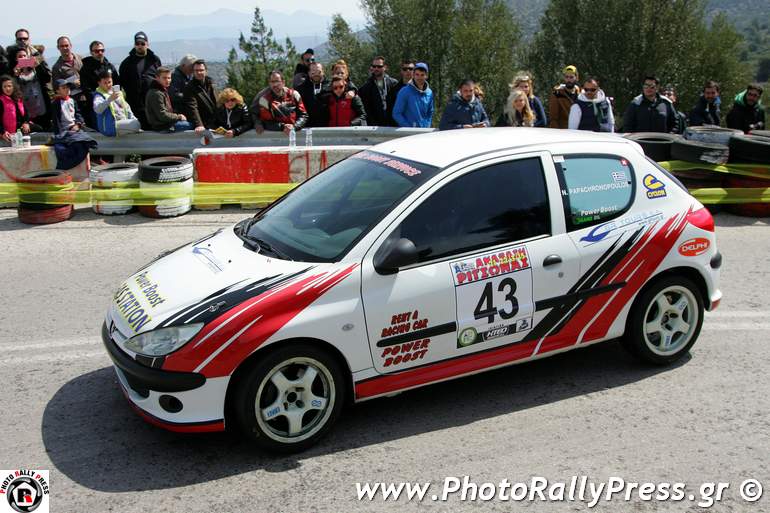 O Νίκος Παπαχρονόπουλος με Peugeot 206, επίσης της Power Boost Service
