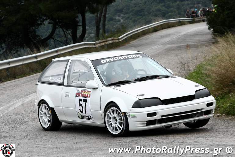 O Ρένος Αρβανιτάκης με Suzuki Swift