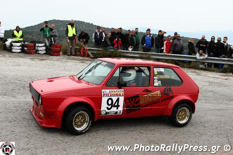 O Δημήτρης Οικονόμου με VW Golf GTi