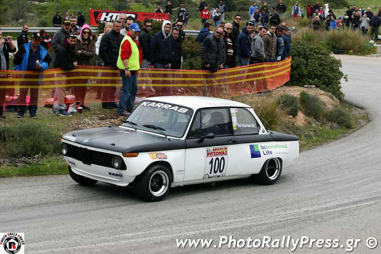 Με το No 100 στις πόρτες ο Γιώργος Καρράς με BMW 2002 ti