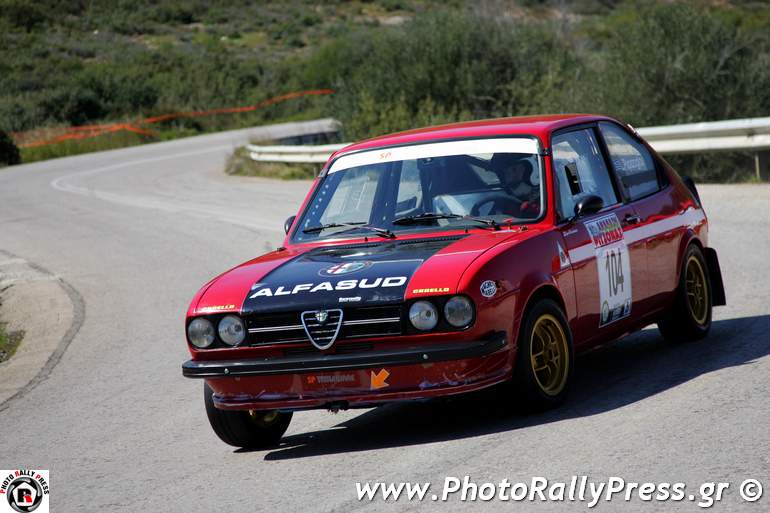 O Λυμπέρης Παπάζογλου με Alfa Romeo Alfasud