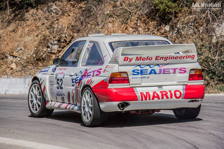 Τα... οπίσθια του Ford Escort WRC με το οποίο ο Mario κατέκτησε τον τίτλο