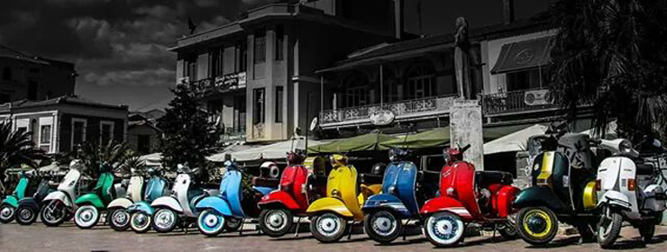 Ας ξεκινήσουμε με μία ευχάριστη εικόνα και συγκεκριμένα από την αγάπη των Μυτιληνιών για την Vespa. Vespa club Μυτιλήνης σε απαρτία...