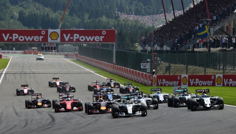 Η εκκίνηση στο γκραν πρι της πίστα του SPA..