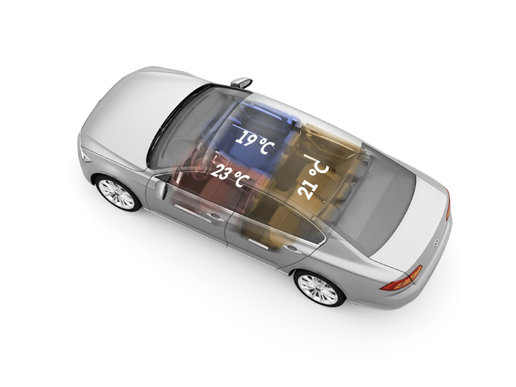 Οι επιβάτες έχουν τη δυνατότητα να επιλέξουν ο καθένας ξεχωριστά την θερμοκρασία που θέλει να έχει ο χώρος που κάθεται...