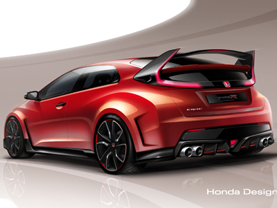 Τα… σπάει το πρωτότυπο Honda Civic Type R