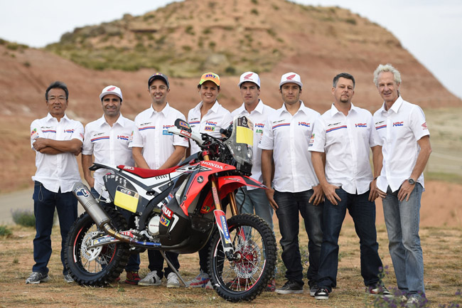 Η ομάδα της Honda–Team HRC που θα τρέξει στο Dakar