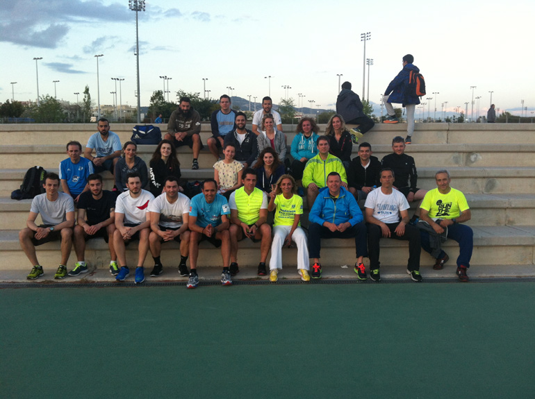 Αναμνηστική φωτογραφία από την τελευταία προπόνηση μελών του BMW Team πριν τον Ημιμαραθώνιο...