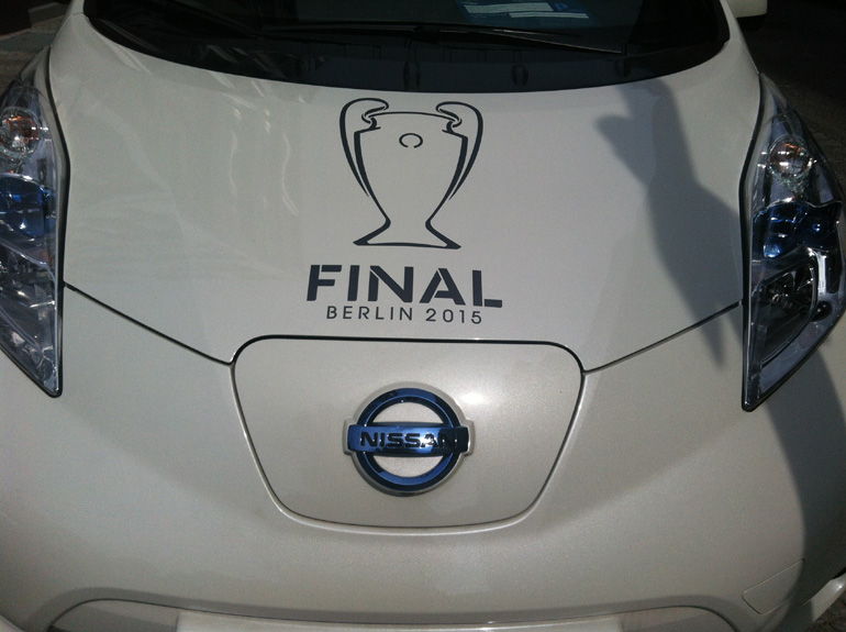 Η χορηγία της Nissan στο UEFA Champions League δημιοϋργησε υποδομές στο Βερολίνο για ηλεκτρικά οχήματα...