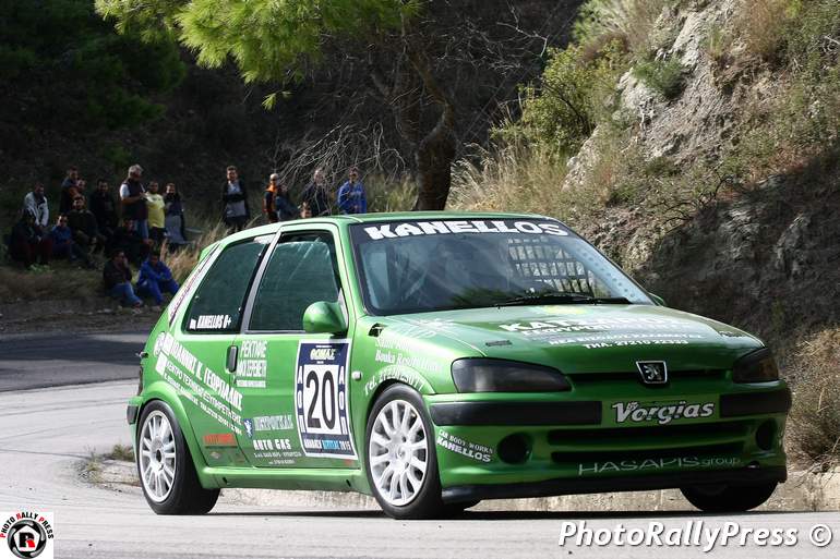 Ο 'Kanellos' με Peugeot 106 ήταν ο ταχύτερος στην κατηγορία από 1.401 έως 1.600 κ.εκ.