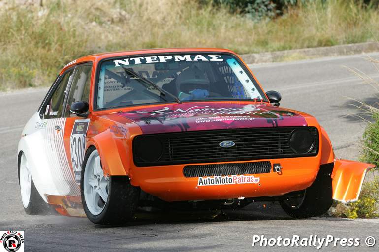Ο Βασίλης Ντερμας με Ford Escort MKII κέρδισε την κατηγορία 1.601 έως 2.000 κ.εκ.