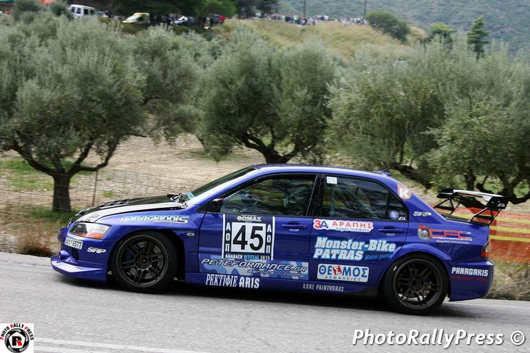 Ο Παναγιώτης Παρθένης με Mitsubishi EVO 9 πέτυχε τον καλύτερο χρόνο στην Formula Saloon turbo...