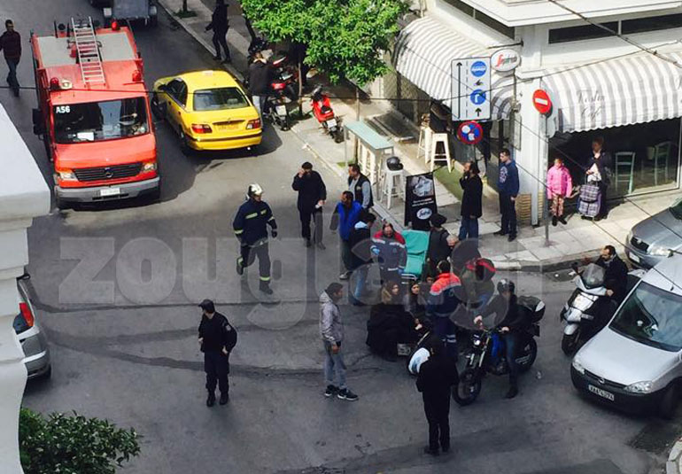 Το ατύχημα συνέβη στην οδό Μαυρομματαίων στην Αθήνα