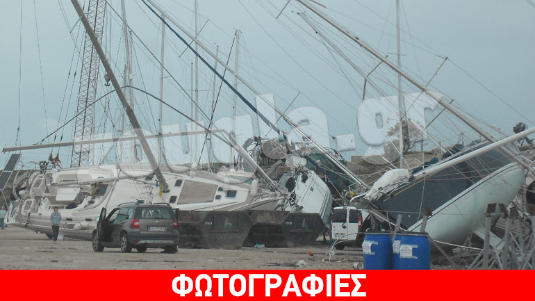 Απίστευτες καταστροφές στο Λαύριο