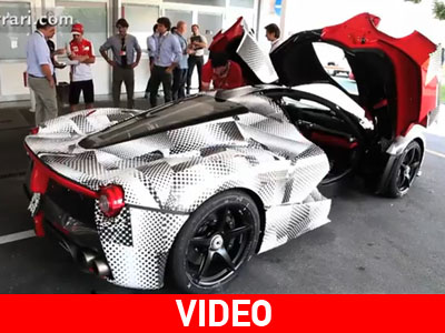 O Αlonso πίσω από το τιμόνι της La Ferrari