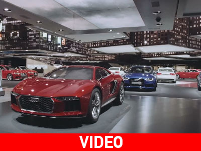 Το εντυπωσιακό περίπτερο της Audi στη Φρανκφούρτη