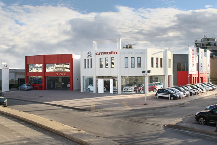 Το κατάστημα της Citroen ΩΜΕΓΑ στον Πειραιά...