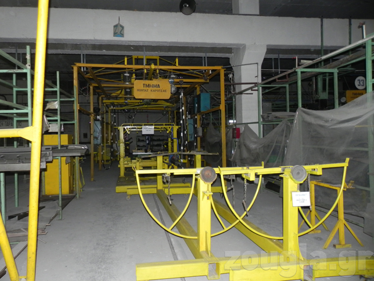 Το τμήμα μοντάζ της καρότσας...