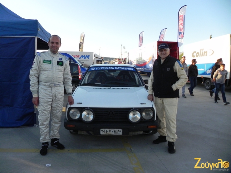 Η ιστορία των ελληνικών αγώνων. Γιώργος Ραπτόπουλος (δεξιά) και Φίλιππος Τζεφεράκος...