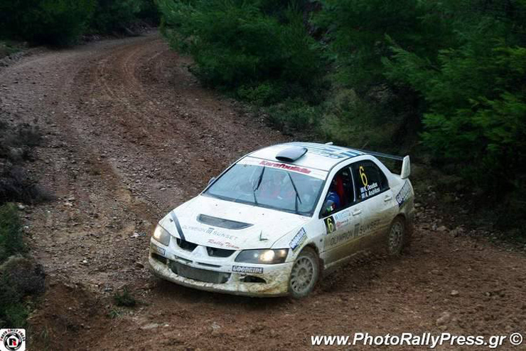 Δεύτερη θέση για τους Κώστα Δουδο - Ανδρέα Ανδρίκο με Mitsubishi EVO