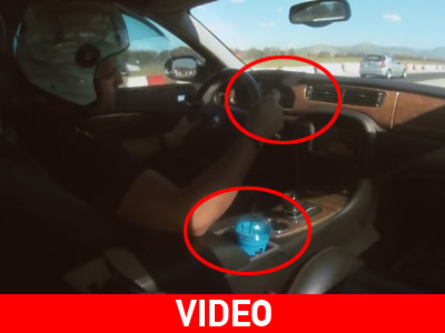 Έπινε καφέ, έπαιζε μπεγλέρι και έτρεχε με Jaguar σε αγώνα Dragster!